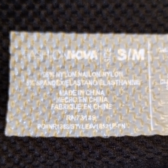 Fashion Nova Black Cut-Out Leggings - Picture 9 of 12